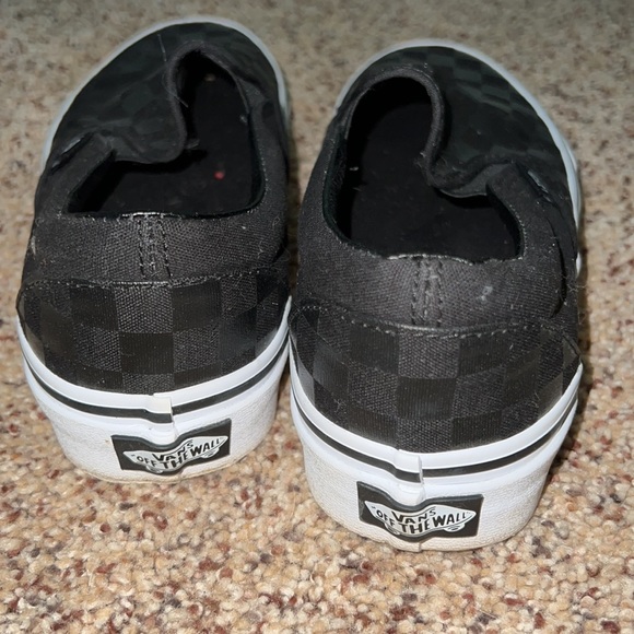 Women’s black checkered Vans size 8 - Picture 5 of 5